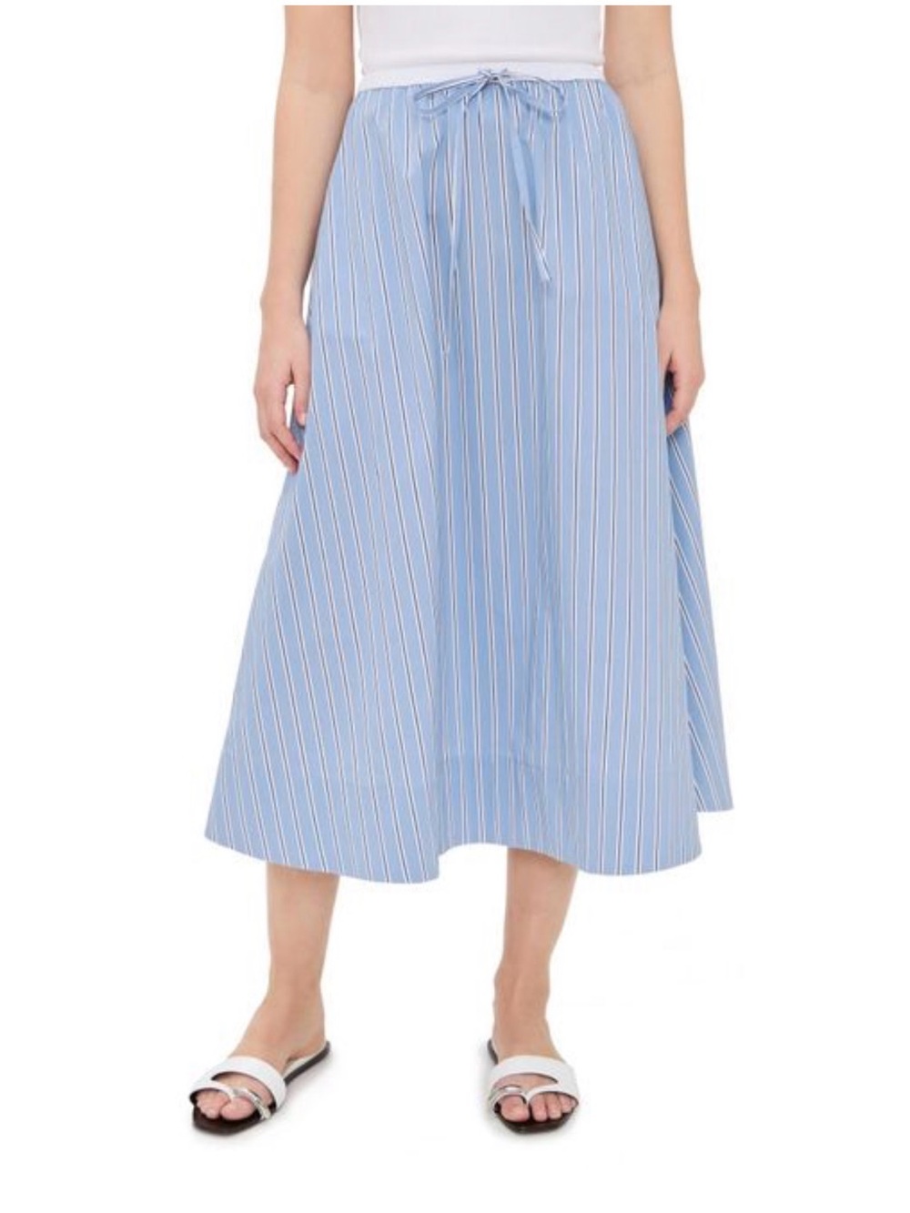 Aligne blue Miko stripe skirt